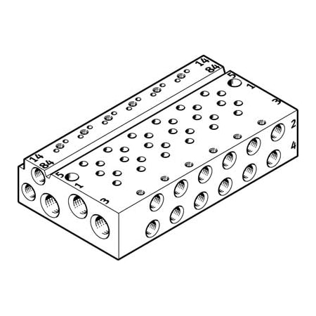 Festo Manifold Rail VABM-L1-10AW-M7-6 VABM-L1-10AW-M7-6